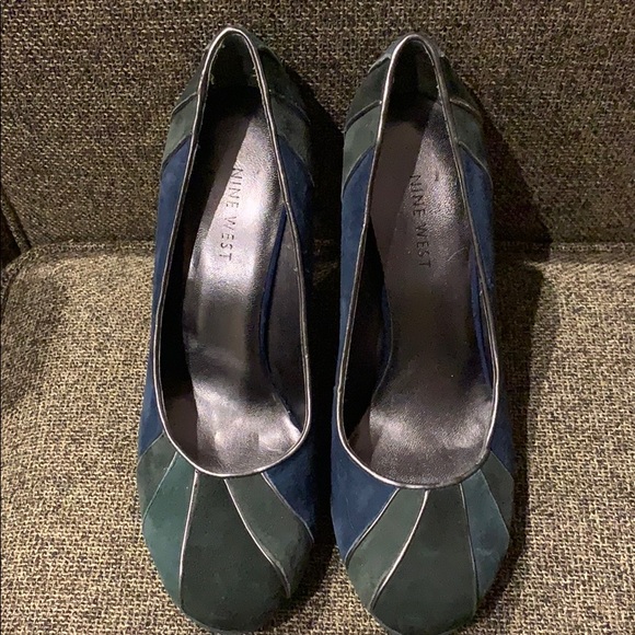 Brand new Nine West multicolour suede pump - Picture 1 of 4